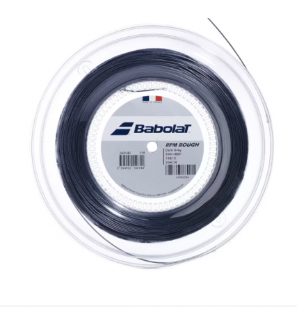 Racordaje - Racordaj Babolat RPM Rough Gri Închis 1.25 - 200m