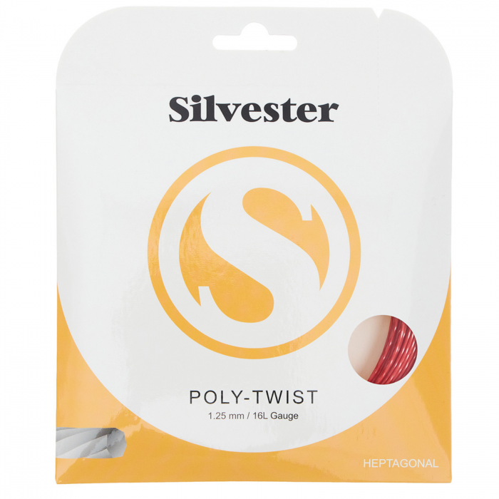 Tenis de camp - Racordaj Silvester Poly-Twist 1.25mm 12m Rosu