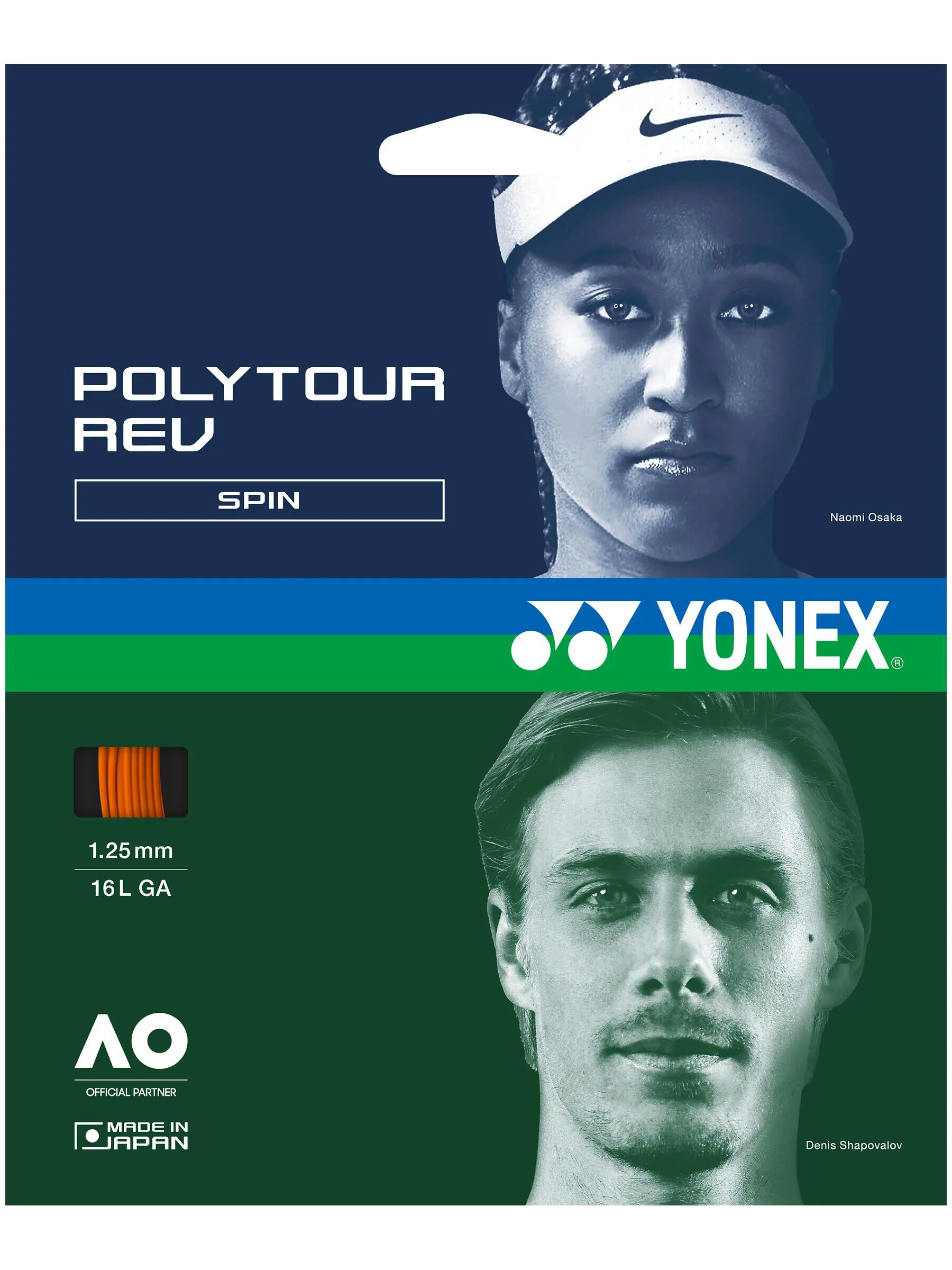 Racordaje - Racordaj Yonex Poly Tour Rev Orange