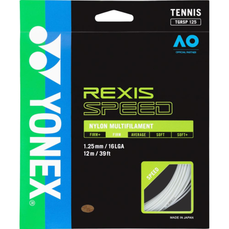 Racordaje - Racordaj Yonex Rexis Speed 125, 1.25mm, rola 12m, alba