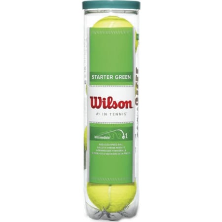 Promotii - Set mingi tenis Wilson Starter Play Green, 4 bucati