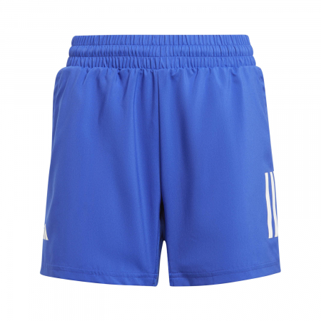 Imbracaminte Padel - SHORT ADIDAS JUNIOR Club 3 Stripes 5in Lucid Blue