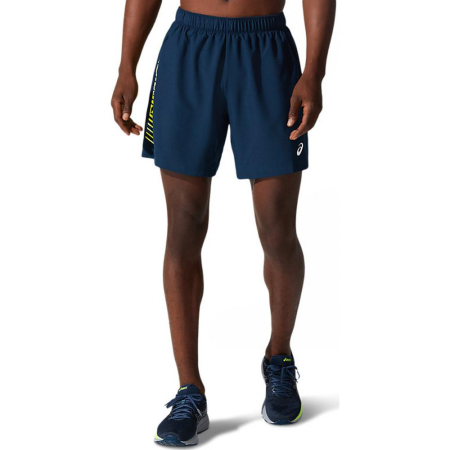 SHORT ALERGARE ASICS ICON 7IN BLUE/SOUR YUZU [0]