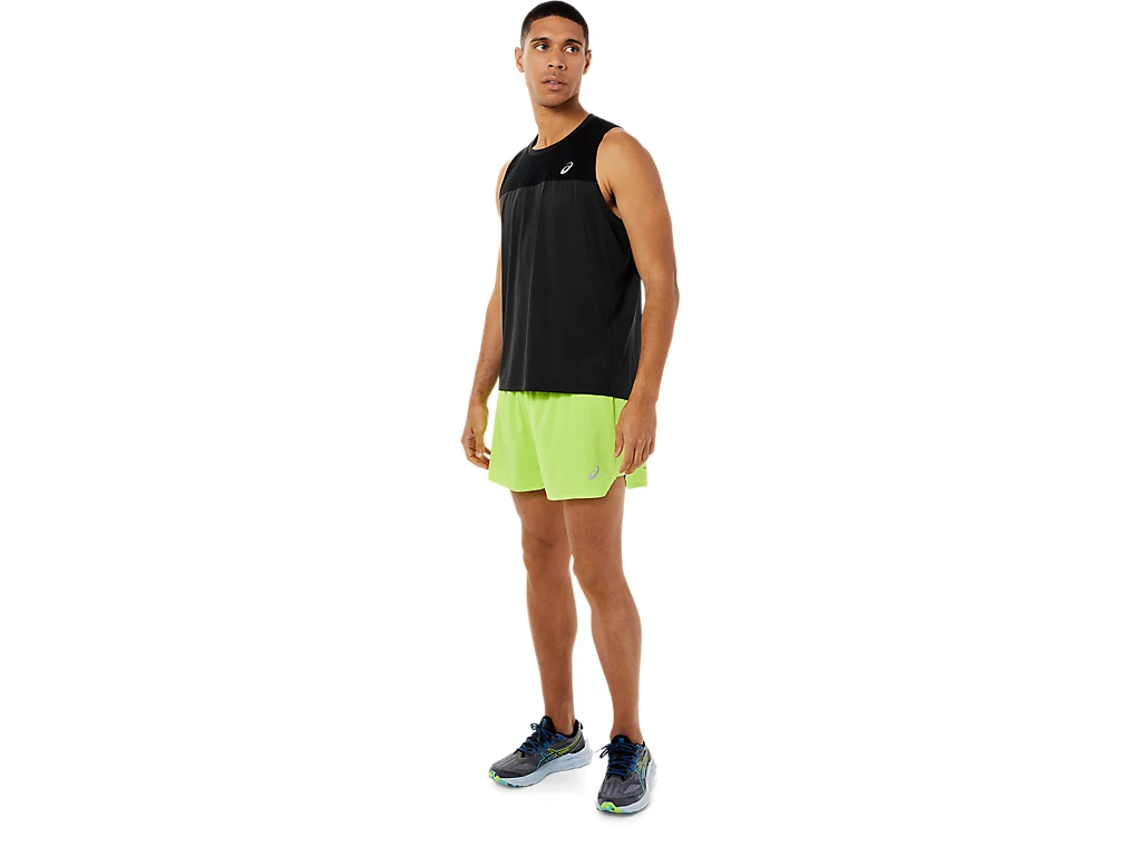 Pantaloni Padel - Pantaloni Tenis Asics Road 5In Hazard Green