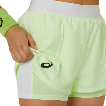 Fuste Padel - SHORT ASICS WOMEN MATCH ILLUMINATE YELLOW