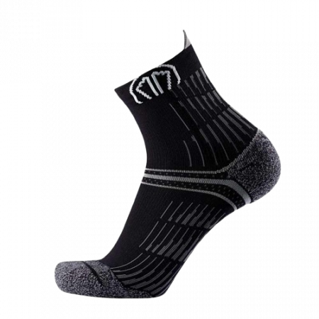 Sosete Alergare Sidas Run Anatomic Comfort Ankle Unisex Black Grey [1]