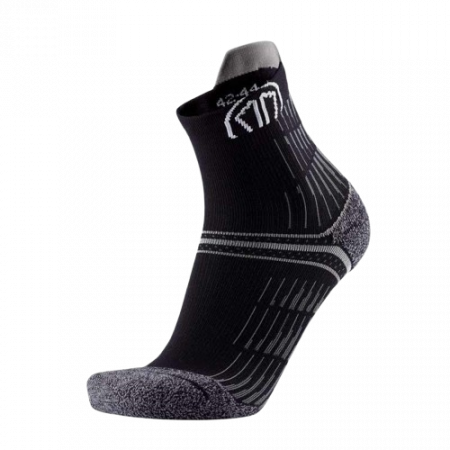 Promotii - Sosete Alergare Sidas Run Anatomic Comfort Ankle Unisex Black Grey