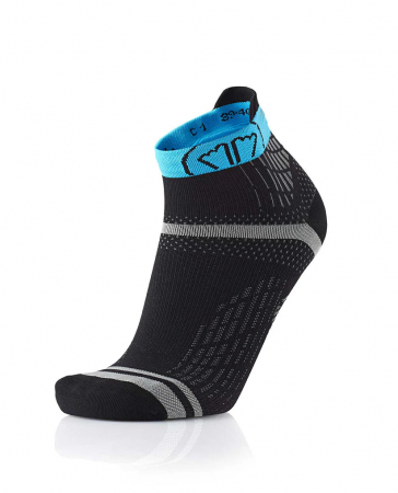 Promotii - Sosete Alergare Sidas Run Feel Black/Turquoise L