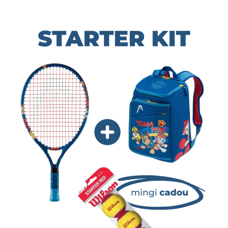 Tenis de camp - Starter Kit Super Mini 2–4 ani - Racheta + Rucsac + Mingi Wilson Cadou