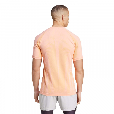 TRICOU ADIDAS M Pro Seamless AEROREADY FreeLift Pink [1]