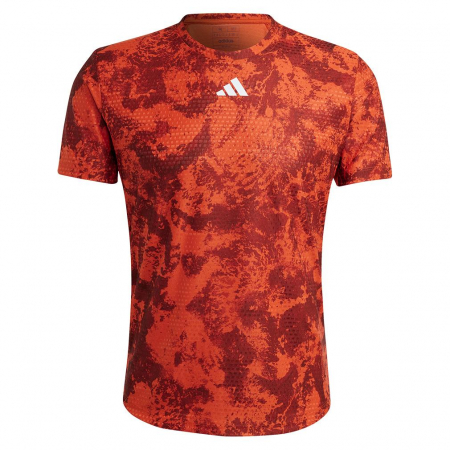 Imbracaminte Padel - TRICOU ADIDAS Paris Heat Ready Freelift Red