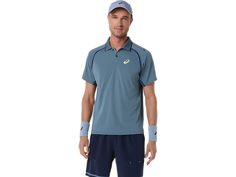 Padel - Tricou Asics Barbati Match Polo SS Ironclad