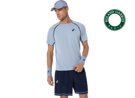 Tricouri - Tricou Asics Barbati Match SS Grey Blue