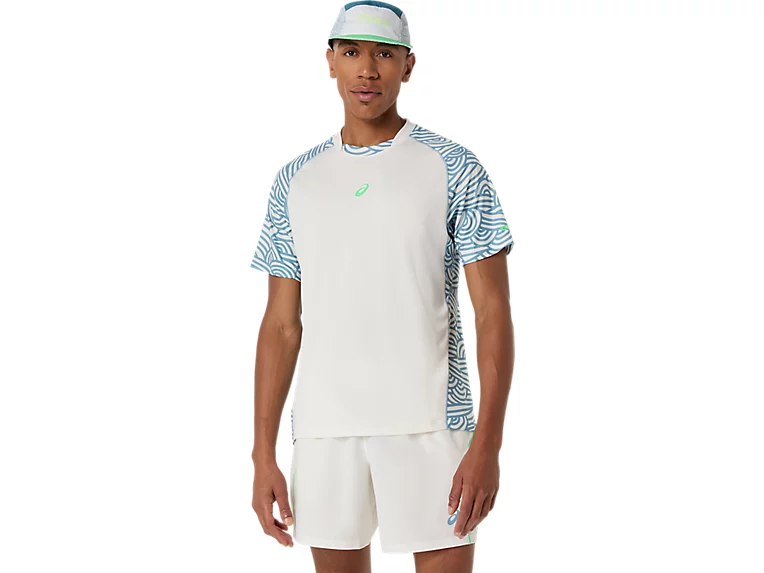 Padel - Tricou Asics Barbati Padel Court All Over Print Cream