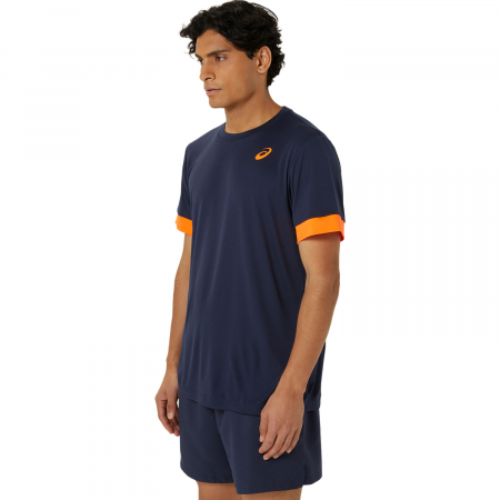 Tricou Asics Court SS Midnight/Shocking Orange [3]