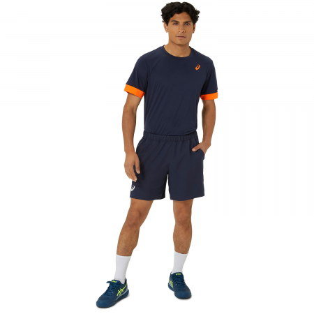 Tricou Asics Court SS Midnight/Shocking Orange [4]