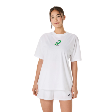 Tricouri - Tricou Asics Femei Court Graphic Brilliant White