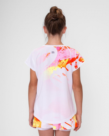 Tricou BIDI BADU Fata Wild Arts Capsleeve Alb/Multicolor [2]