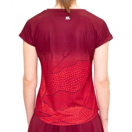 TRICOU BIDI BADU W PROTECTED LEAFS CAPSLEEVE Bordeaux [1]