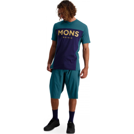 Tricou ciclism merino MONS ROYALE M REDWOOD ENDURO VT DEEP/NAVY [1]