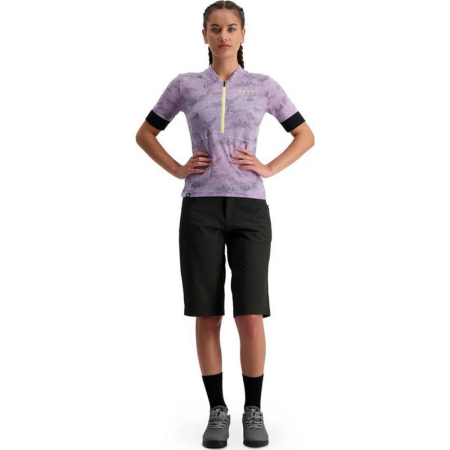 Tricou ciclism merino MONS ROYALE W CADENCE HALF ZIP LILAC MICRO [2]