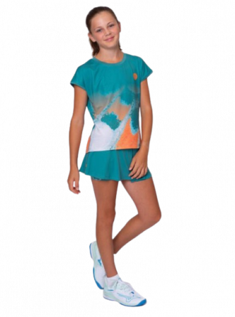 Tricou Bidi Badu Copii Melbourne 2025 Petrol/Portocaliu [4]