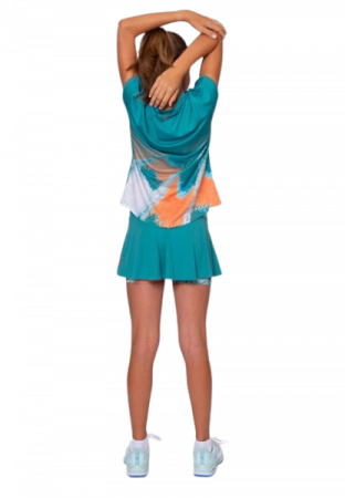 Tricou Bidi Badu Copii Melbourne 2025 Petrol/Portocaliu [5]
