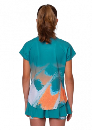 Tricou Bidi Badu Copii Melbourne 2025 Petrol/Portocaliu [3]