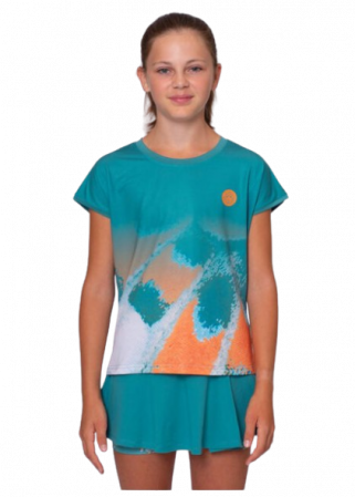 Tricou Bidi Badu Copii Melbourne 2025 Petrol/Portocaliu [2]