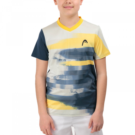 TRICOU HEAD JUNIORI BAIETI TOPSPIN Navy Print Vision [0]