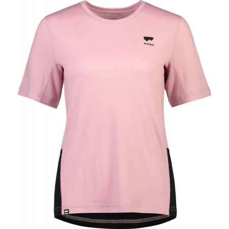 ALERGARE - Tricou merino ciclism Mons Royale W Tarn Merino Shift Tee Black Candy
