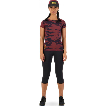 Tricou merino Mons Royale W Bella Tech Tee Chocolate Camo [3]