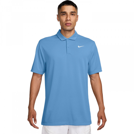 Tricouri Padel - Tricou Tenis Nike Barbati Dri-Fit Solid Polo Blue Beyond