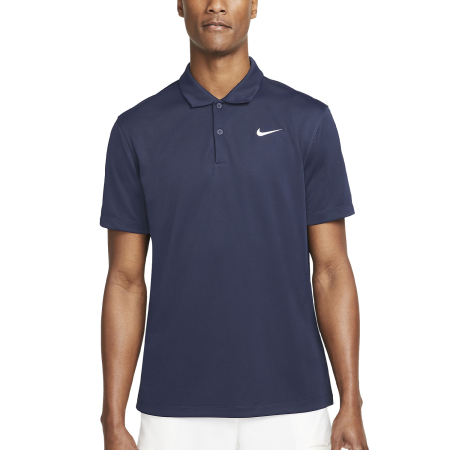 Imbracaminte tenis - Tricou Nike Barbati Dri-FIT Solid Polo Obsidian