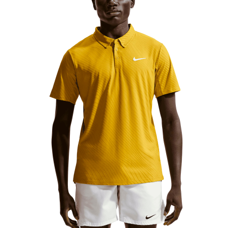Imbracaminte tenis - Tricou Nike Barbati Slam Dri-FIT ADV Polo Saffron Quartz