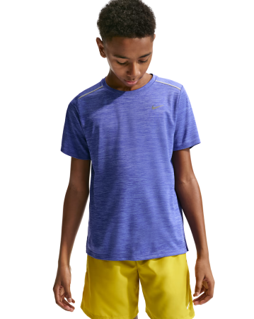 Padel - Tricou Nike Copii Miler Dri-FIT Lapis/Royal Pulse