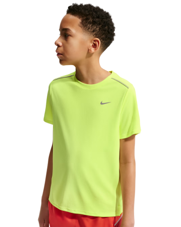 Padel - Tricou Nike Copii Miler Dri-FIT Volt Ice/Heather