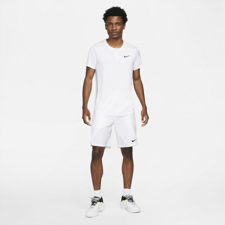 TRICOU NIKE M DRI-FIT ADVANTAGE POLO WHITE/BLACK [1]
