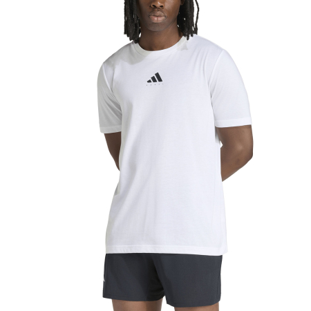 Padel - Tricou Padel Adidas Barbati Grafic Category White