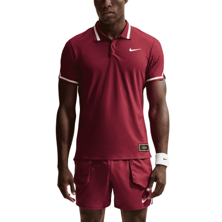 Tricouri - Tricou Polo Nike Barbati Aero-FIT Slam NY Team Red/Pale Ivory