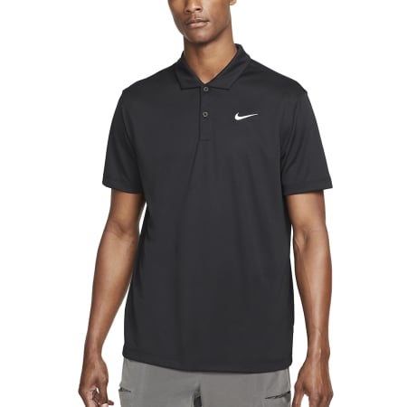 Imbracaminte tenis - Tricou Polo Nike Barbati Dri-FIT Solid Black