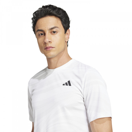 Tricou Tenis Adidas Barbati Club Climacool White Graphic [1]