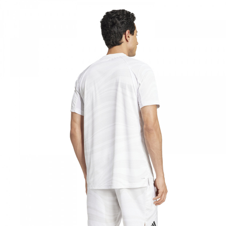 Tricou Tenis Adidas Barbati Club Climacool White Graphic [3]