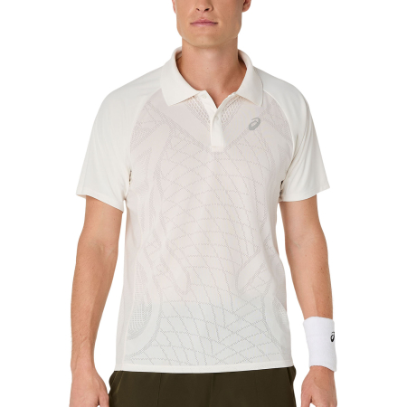 Imbracaminte tenis - Tricou Tenis Asics Barbati Polo Match Actibreeze Cream
