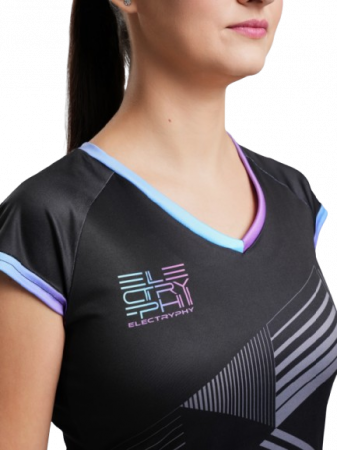 Tricou Tenis Electryphy Femei Physical Negru [2]