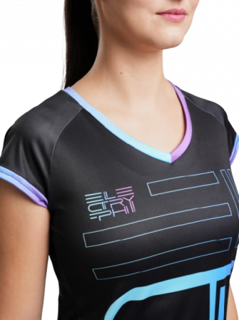 Tricou Tenis Electryphy Femei Tryumph Negru [2]