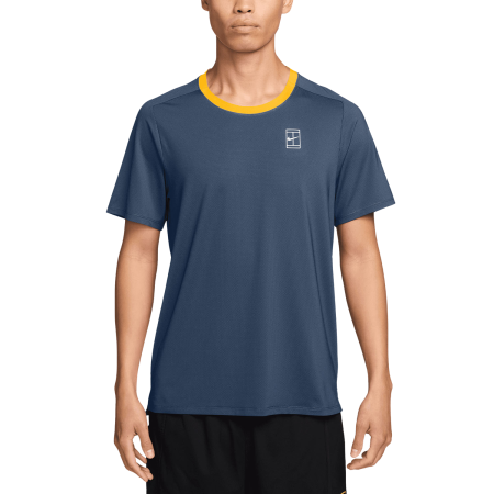 Tricouri - Tricou Tenis Nike Barbati Court Advantage Dri-FIT New Slate/Laser Orange