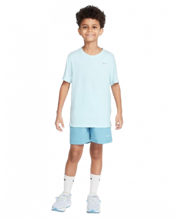 Tricou Tenis Nike Copii Dri-FIT Miler Albastru Ghetar [3]