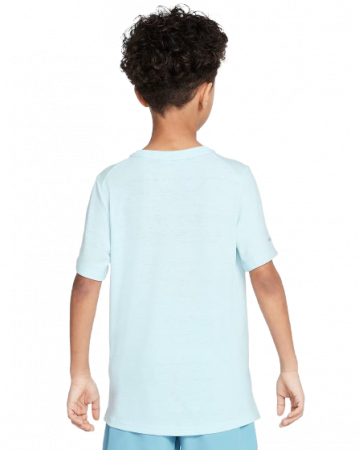 Tricou Tenis Nike Copii Dri-FIT Miler Albastru Ghetar [1]