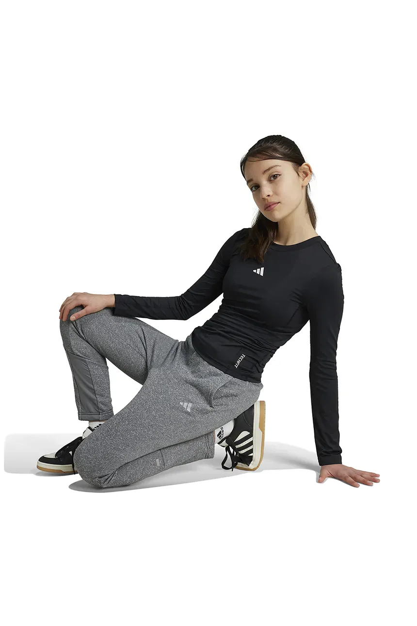 Bluze - Adidas Bluza Copii Techfit Compresie Neagra